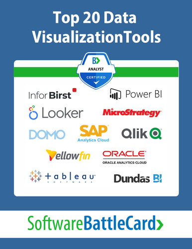 Top 20 Data Visualization Tools BattleCard